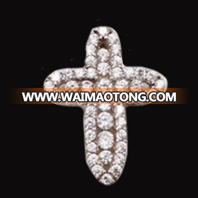 Wholesale Custom Brooches Collar Pins Cross Brooch Wedding Men