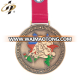 Custom 3D own design metal bronze judo sports medal