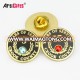 Good quality badge metal custom enamel number and letter lapel pins