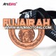 Good quality metal die casting copper plating customized design logo medal