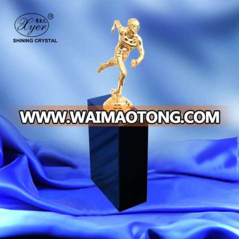 Customized high quality running man new design metal trophy award for sport souvenir